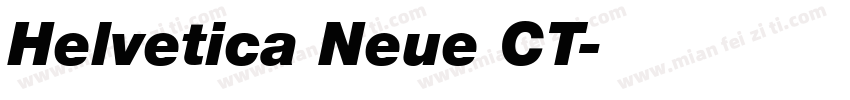 Helvetica Neue CT字体转换